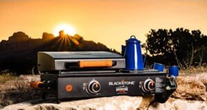 Blackstone Range Top Combo Griddle outdoors
