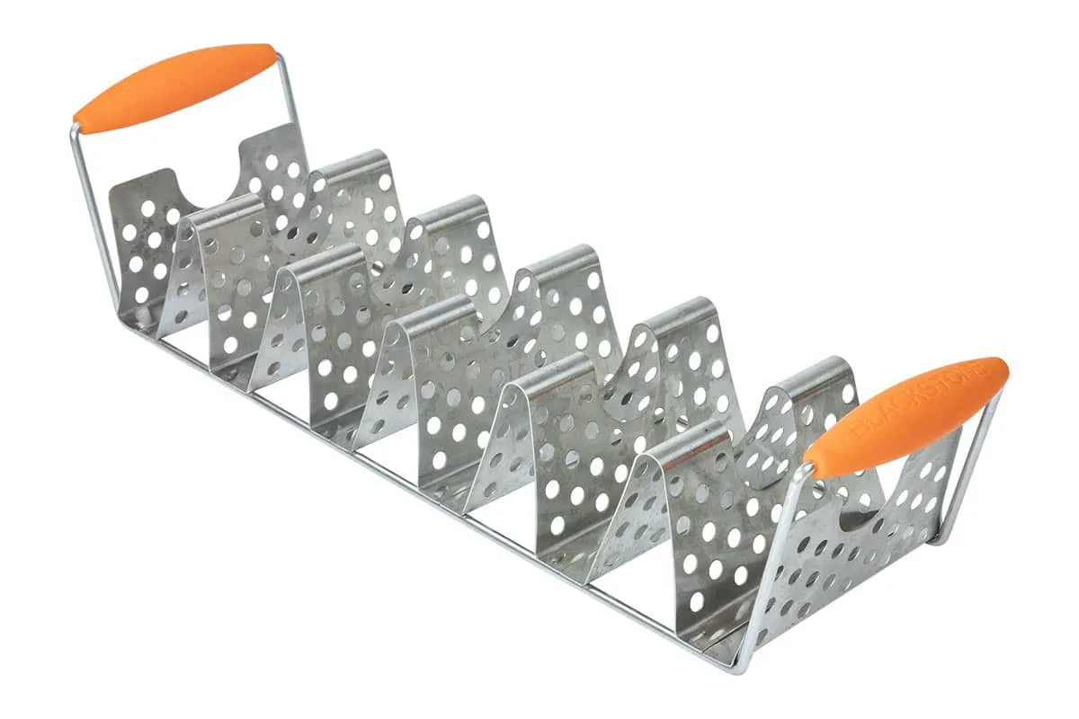 Blackstone taco rack for warming shells on the griddle
