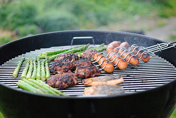 Food on the grill