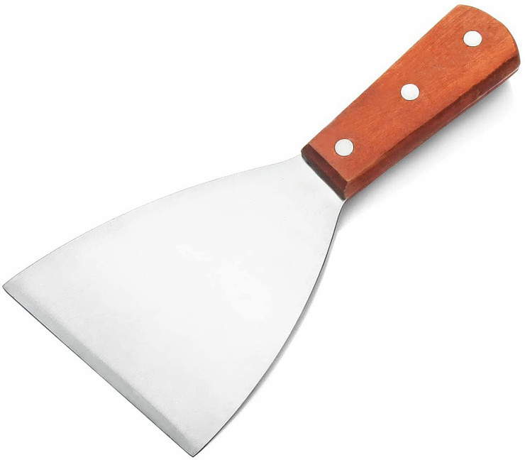 New Star Foodservice 38309 Wood Handle Grill Scraper