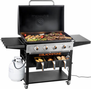 Blackstone 4-Burner 36” Griddle With Air Fryer And Hood