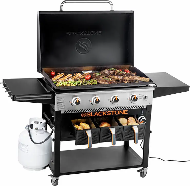 Review of the Blackstone 36" Griddle with Air Fryer Griddle Sizzle