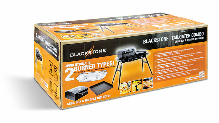 Blackstone 2 Burner Tailgater Combo Grill And Griddle