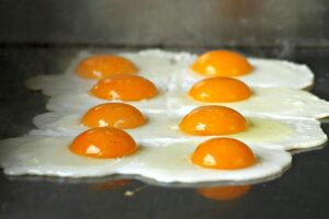 Cooking Eggs On A Griddle