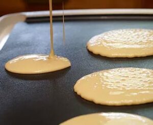Pancakes on an electric griddle