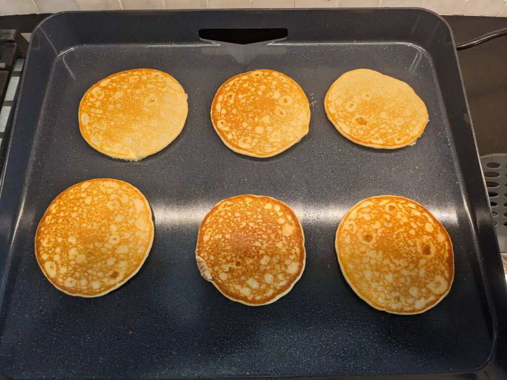 Pancakes on Blackstone E-Series electric griddle