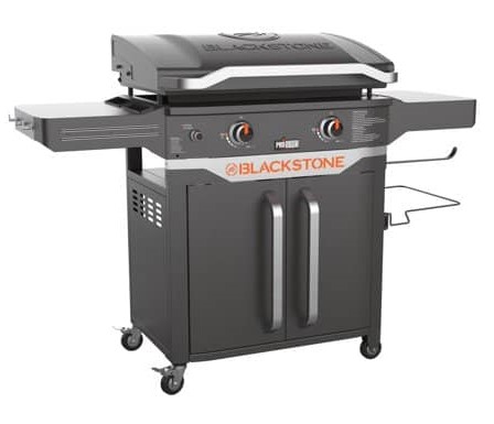 Blackstone ProSeries 2 Burner 28 Propane Griddle with Cabinet and Hood